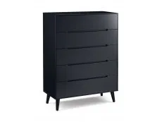 Julian Bowen Julian Bowen Alicia Anthracite 5 Drawer Chest of Drawers