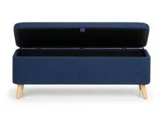 Julian Bowen Astrid Blue Fabric Blanket Box