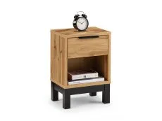 Julian Bowen Bali Oak 1 Drawer Bedside Table