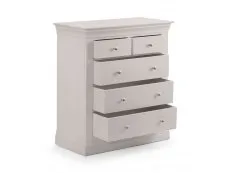 Julian Bowen Clermont 3+2 Light Grey Chest of Drawers