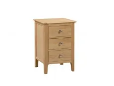 Julian Bowen Cotswold Oak 3 Drawer Bedside Table