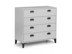 Julian Bowen Julian Bowen Lakers 4 Drawer Grey Chest of Drawers