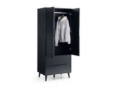 Julian Bowen Julian Bowen Alicia Anthracite 2 Door 2 Drawer Wardrobe