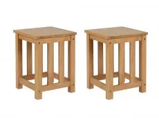 Seconique Seconique Richmond Oak Set of 2 Dining Table Stools