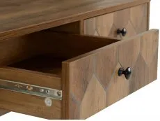 Seconique Seconique Ottawa Oak 3 Drawer Console Table
