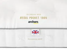 Millbrook Millbrook Regal Pocket 1000 2ft6 Small Single Divan Bed