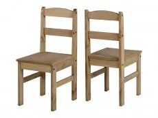 Seconique Seconique Panama Waxed Pine Dining Table and 4 Chair Set