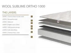 Millbrook Millbrook Wool Sublime Ortho Pocket 1000 5ft King Size Divan Bed