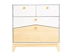 Seconique Seconique Cody White and Pine 2+2 Drawer Chest of Drawers