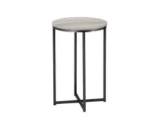 Seconique Dallas Marble Effect and Black Lamp Table