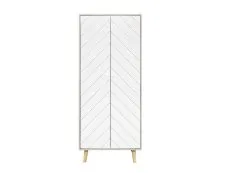 Seconique Seconique Dixie Grey and White 2 Door Double Wardrobe