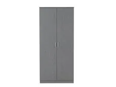 Seconique Seconique Felix Grey 2 Door Wardrobe