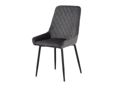 Seconique Seconique Avery Set of 2 Grey Velvet Dining Chairs
