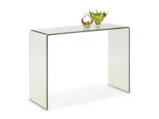 Julian Bowen Julian Bowen Amalfi Clear Glass Console Table