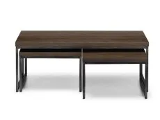 Julian Bowen Brooklyn Dark Oak Wooden Long John Nest of Tables