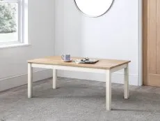 Julian Bowen Julian Bowen Coxmoor Ivory and Oak Coffee Table