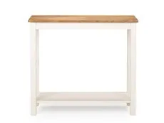 Julian Bowen Coxmoor Ivory and Oak Console Table