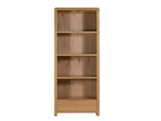 Julian Bowen Julian Bowen Curve Oak 1 Drawer Bookcase (Assembled)