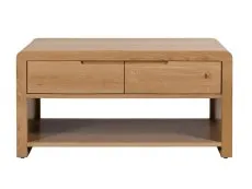 Julian Bowen Julian Bowen Curve Oak 1 Drawer Coffee Table (Assembled)