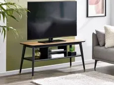 Julian Bowen Julian Bowen Findlay Black and Walnut TV Unit