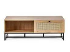 Julian Bowen Julian Bowen Padstow Rattan and Oak 2 Drawer Coffee table