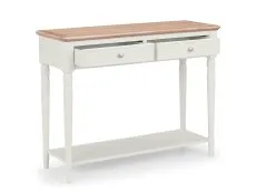 Julian Bowen Provence Grey and Oak 2 Drawer Console Table