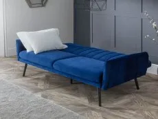 Julian Bowen Afina Blue Velvet Sofa Bed