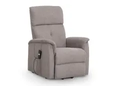 Julian Bowen Julian Bowen Ava Taupe Chenille Rise and Recline Chair