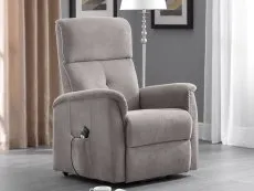 Julian Bowen Julian Bowen Ava Taupe Chenille Rise and Recline Chair