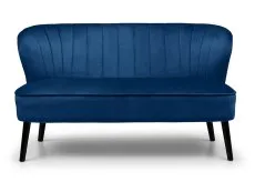 Julian Bowen Julian Bowen Coco Blue Velvet 2 Seater Sofa