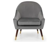 Julian Bowen Julian Bowen Elliot Grey Velvet Arm Chair