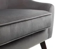 Julian Bowen Julian Bowen Elliot Grey Velvet Arm Chair