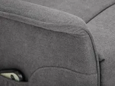 Julian Bowen Julian Bowen Helena Single Motor Charcoal Velvet Riser Recliner Chair