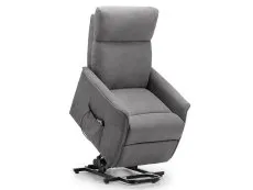 Julian Bowen Julian Bowen Helena Single Motor Charcoal Velvet Riser Recliner Chair