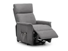 Julian Bowen Julian Bowen Helena Single Motor Charcoal Velvet Riser Recliner Chair