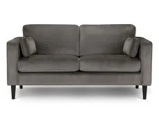 Julian Bowen Hayward Grey Velvet 2 Seater Sofa