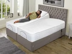 Flexisleep Flexisleep Memory Extra Firm Electric Adjustable 6ft Super King Size Bed (2 x 3ft)