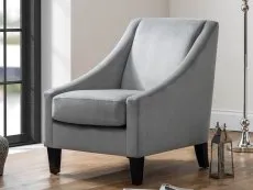 Julian Bowen Julian Bowen Maison Grey Velvet Accent Chair