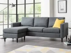 Julian Bowen Julian Bowen Marant Grey Linen Corner Sofa