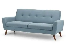 Julian Bowen Julian Bowen Monza Blue Linen 3 Seater Sofa