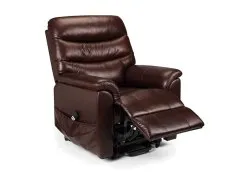 Julian Bowen Julian Bowen Pullman Brown Faux Leather Rise and Recline Chair