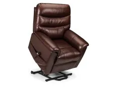 Julian Bowen Julian Bowen Pullman Brown Faux Leather Rise and Recline Chair