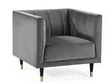 Julian Bowen Julian Bowen Salma Grey Velvet Chair