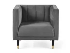 Julian Bowen Salma Grey Velvet Chair