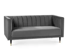 Julian Bowen Salma Grey Velvet 2 Seater Sofa