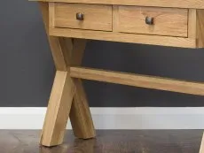 Honey B Honey B X Range 2 Drawer Oak Wooden Console Table (Assembled)