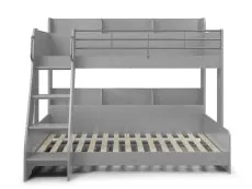 Julian Bowen Julian Bowen Domino Grey Wooden Triple Bunk Bed Frame
