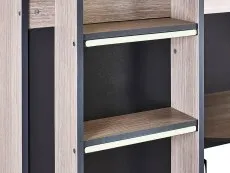 Julian Bowen Julian Bowen Hercules Woodgrain and Anthracite High Sleeper Bed Frame