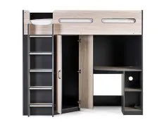 Julian Bowen Julian Bowen Hercules Woodgrain and Anthracite High Sleeper Bed Frame