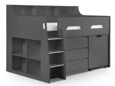 Julian Bowen Julian Bowen Jupiter Anthracite Mid Sleeper Bed Frame
